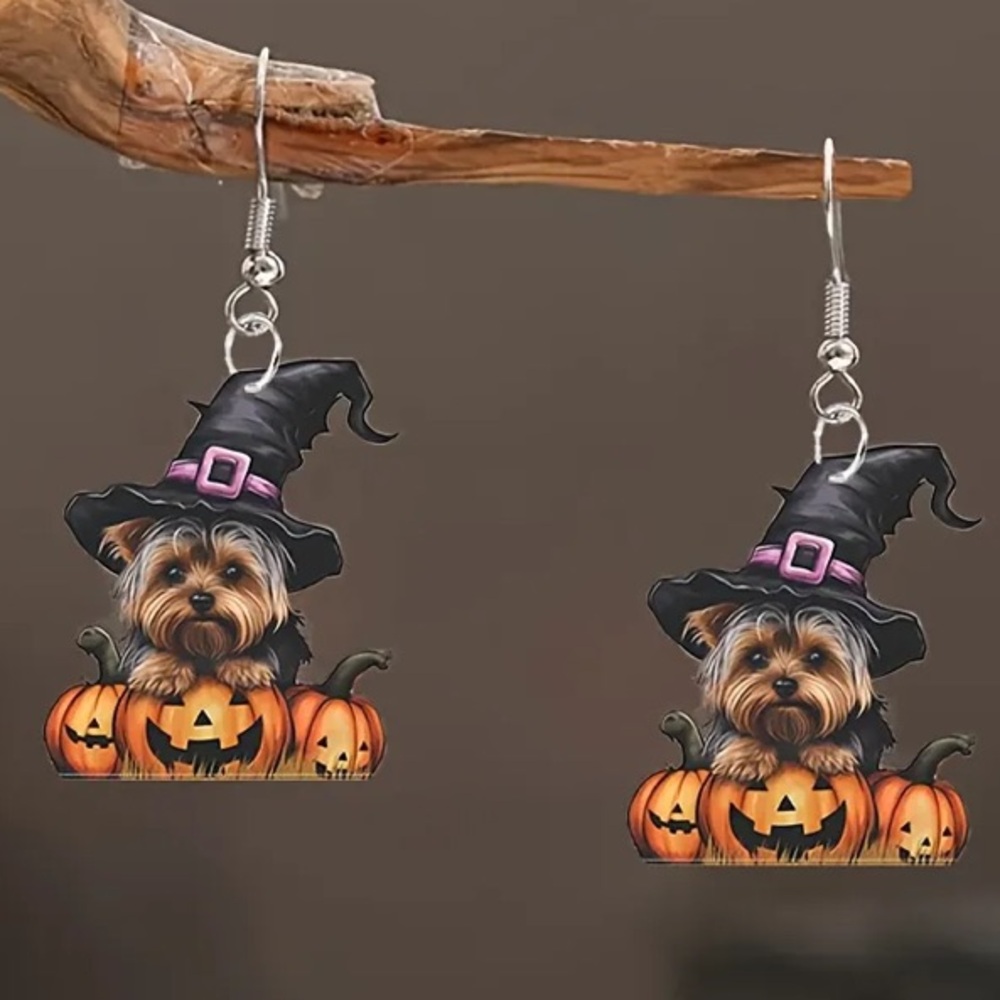 Yorke Dog in Which Hat Dangle Earrings
